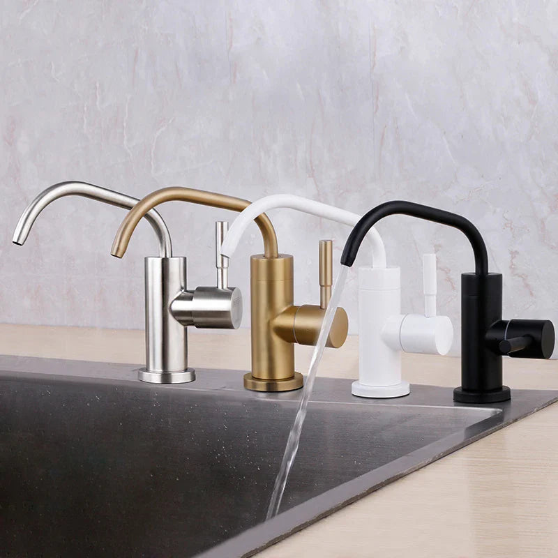 Haskins - Small Modern Curved Cold Water Kitchen Tap