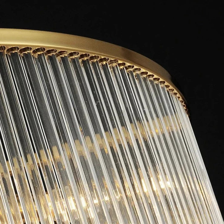 Phrodisia - Retro American Metal Glass Hanging Chandelier