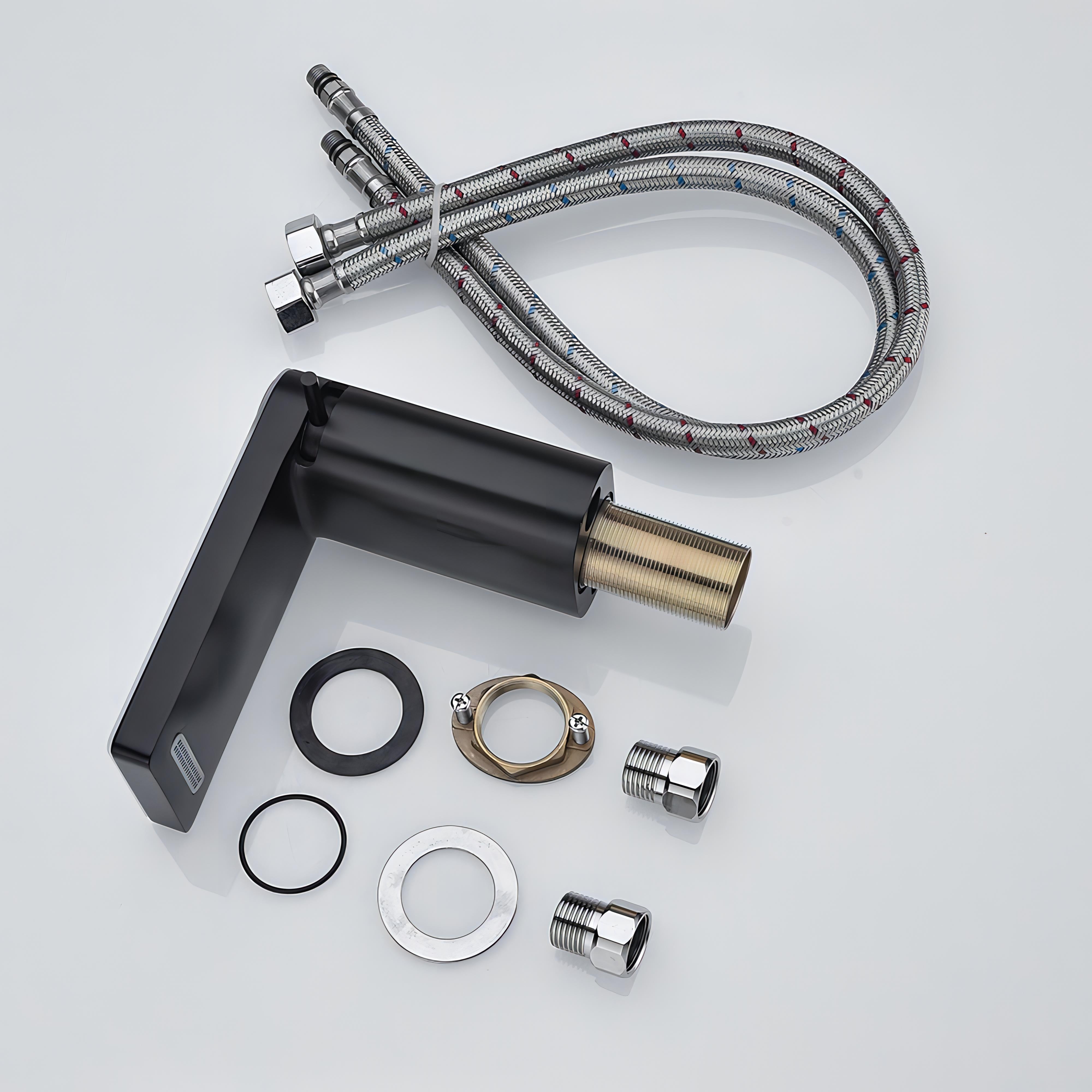 Arris - LED Display Black & White Smart Basin Tap