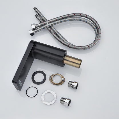 Arris - LED Display Black & White Smart Basin Tap