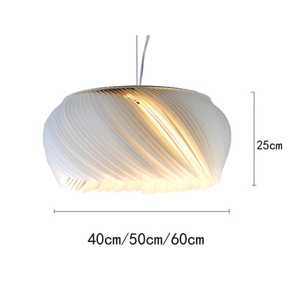 Kalel - Acrylic Feather Twisted Pendant Ceiling Light Chandelier