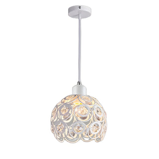 Douglas - Round Flower Hanging Glass Pendant Ceiling Light