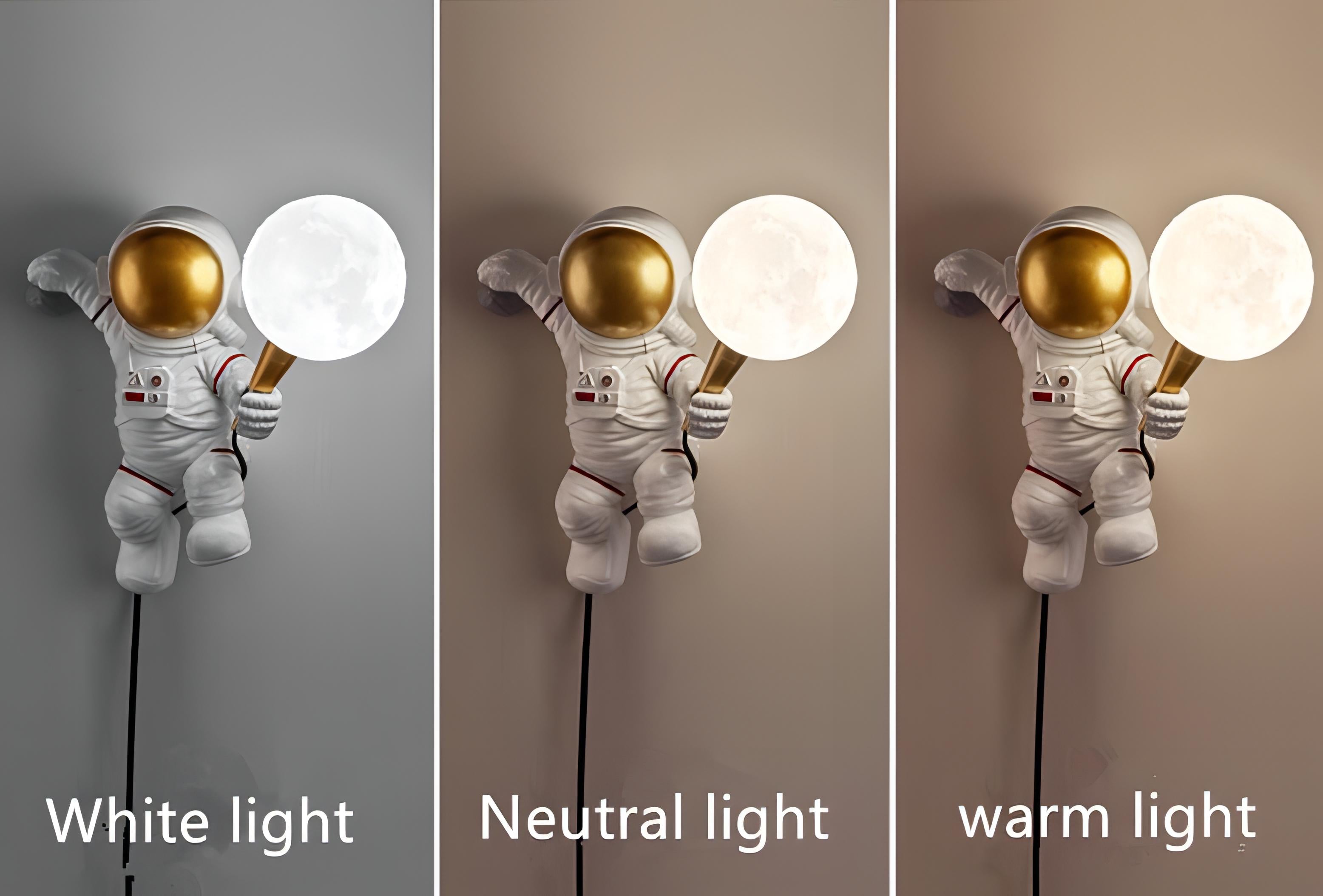 Wylder - Astronaut Holding Moon Wall Light