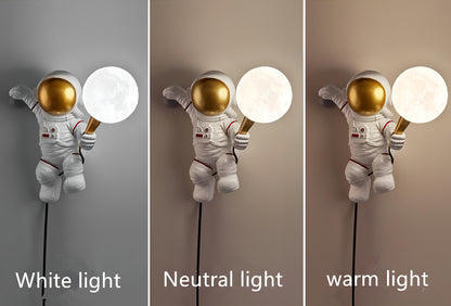 Wylder - Astronaut Holding Moon Wall Light