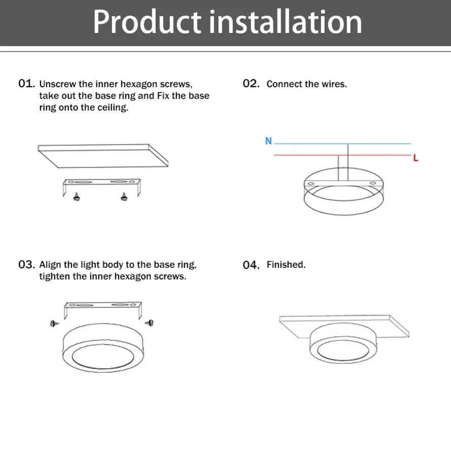 Ronnie - Modern Ceiling Spotlight LED Downlight Ultra Thin