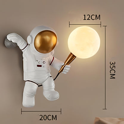 Wylder - Astronaut Holding Moon Wall Light