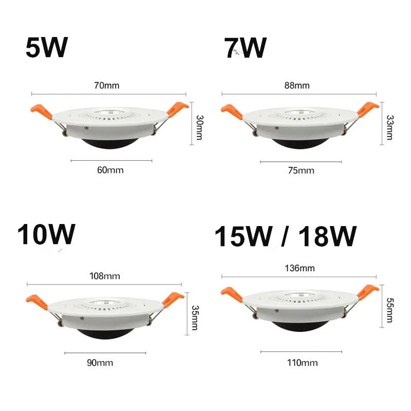 Elpida - Dimmable Ceiling Recessed Modern Rotatable Downlight