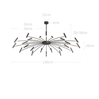 Bodie - Round Multi Adjustable Head Modern Ceiling Light Chandelier