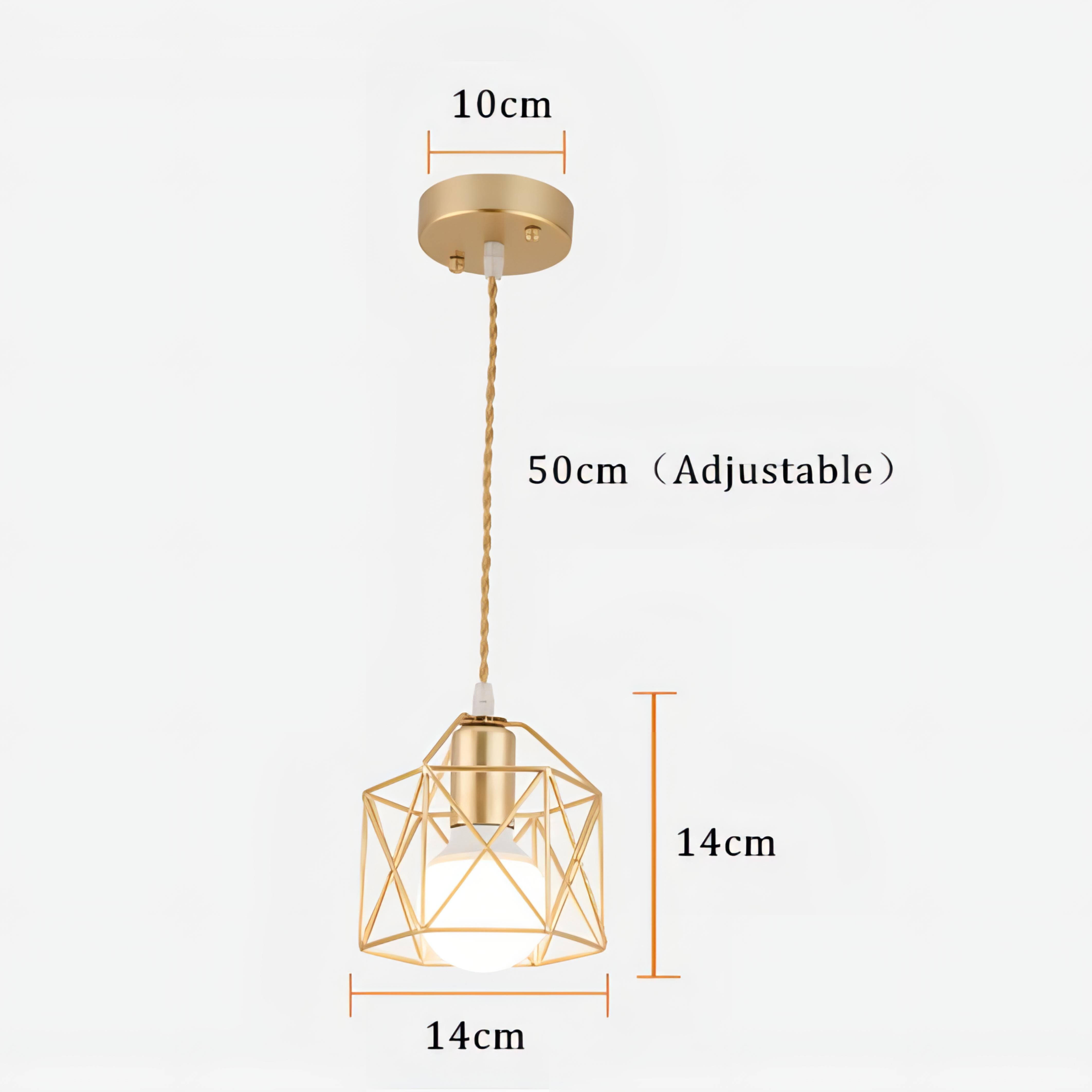 Crosby - Modern Metal Cage Pendant Ceiling Light