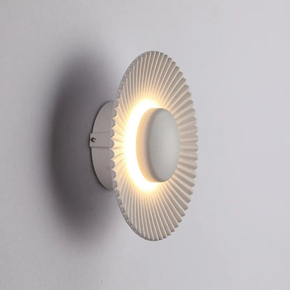 Battistina - Modern Circular Patterned Glass LED Wall Light