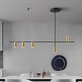 Zain - Modern Multi Light Cross Bar Gold Ceiling Light Chandelier