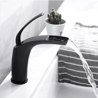 Horne - Curved Modern Waterfall Basin Mixer Tap