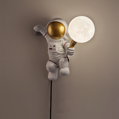 Wylder - Astronaut Holding Moon Wall Light