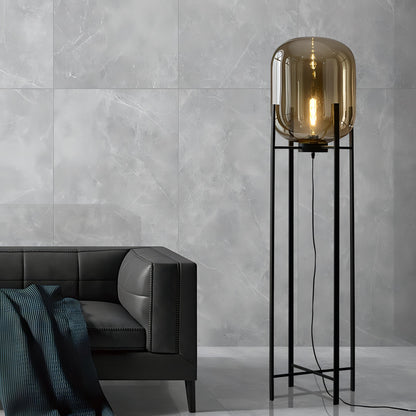 Pax - Coloured Glass Dome Floor & Table Lamp