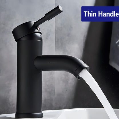 Siljia - Modern Straight Hot/Cold Mixer Basin Tap