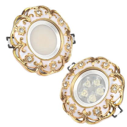 Demeter - Gold Garland White LED Recessed Downlight Ceiling Light