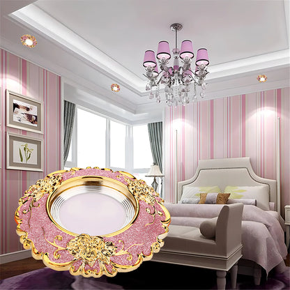 Bratcher - European Pink/Gold Vintage Recessed Ceiling Downlight