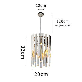 Coleson - Round Gold Crystal Hanging Ceiling Chandelier