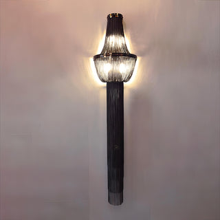 Ceres - Long Tassel Black Fringe Wall Light Chandelier