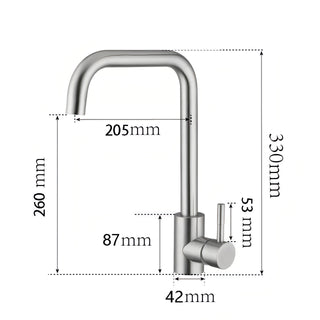 Damon - Stainless Steel 360 Rotate Cold/Hot Mixer Tap