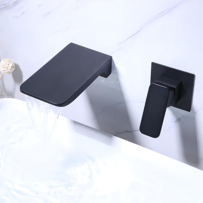 Vance - Modern Waterfall Basin Wall Mounted Mixer Tap