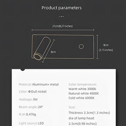 Autry - Adjustable Modern Silver Reading Wall Light