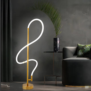 Oliver - Modern LED Swirl Floor Lamp