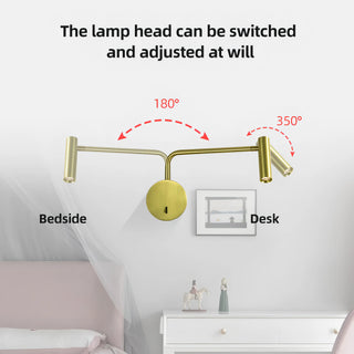 Varner - Modern LED Long Arm Adjustable Reading Wall Light