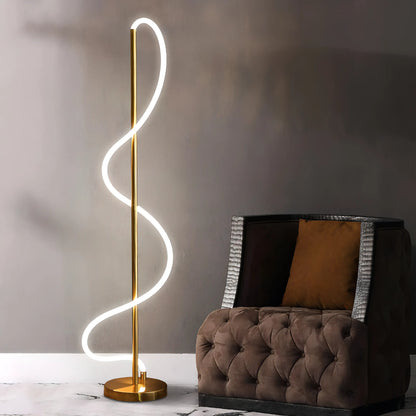 Oliver - Modern LED Swirl Floor Lamp