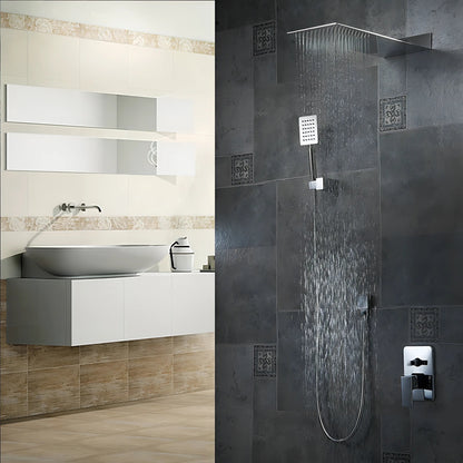 Fitzgerald - Wall Mounted Modern Thermostatic Shower Set