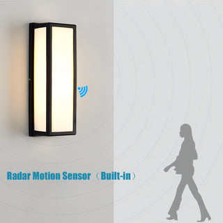 Amabelle - LED Outdoor Rectangle Wall Motion Sensor Lamp
