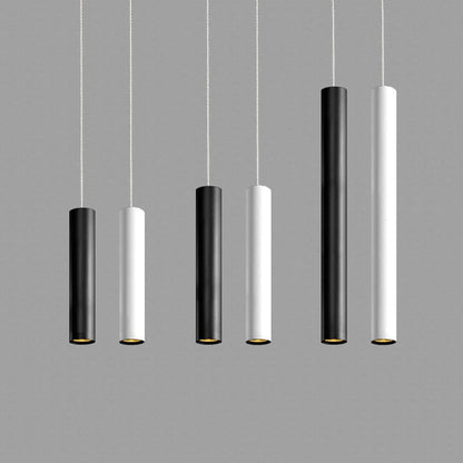CHANDAKI - Dimmable LED Long Tube Modern Adjustable Cord Pendant Light