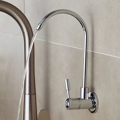 Porras - Chrome Curved Single Lever Cold Water Drinking Tap