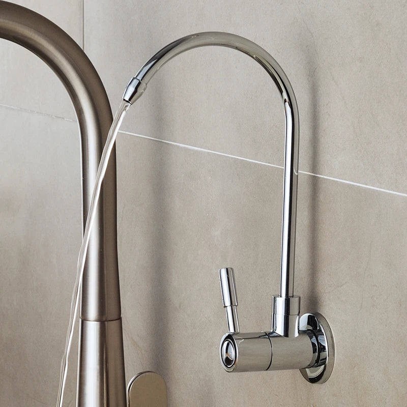 Porras - Chrome Curved Single Lever Cold Water Drinking Tap