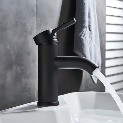 Siljia - Modern Straight Hot/Cold Mixer Basin Tap