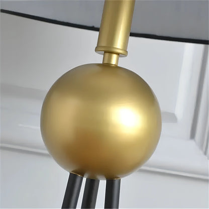 Sam - Vintage Inspired Fabric Tripod Floor Light