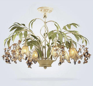 Thales - Modern Abstract Flower Leaf Vine Hanging Chandelier