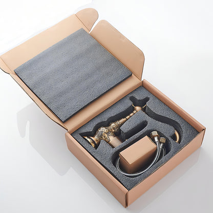 Osiris - Antique Brass Rotating Single Lever Mixer Basin Tap