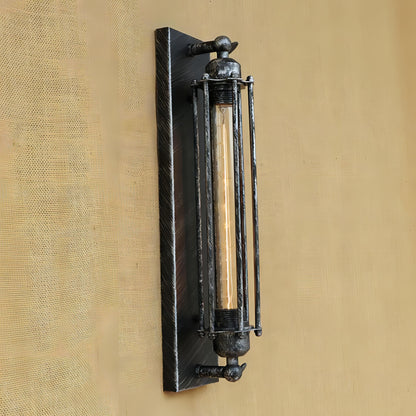 Alfonso - Vintage Black Rustic Wall Light With Filament Bulb