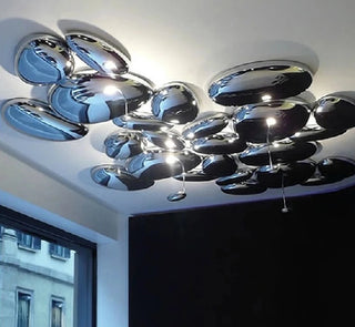 Aarya - Mercury Water Drop Pebble LED Ceiling Pendant Light