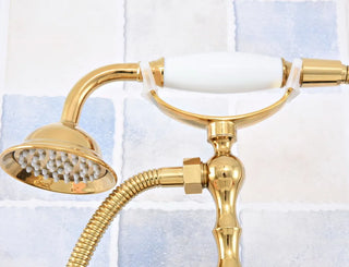 Elaina - Vintage Brass Bathtub Shower Tap Set