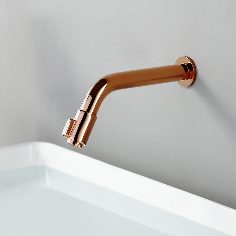 Lyle - Modern Curved Arm Wall Mounted Cold Water Tap