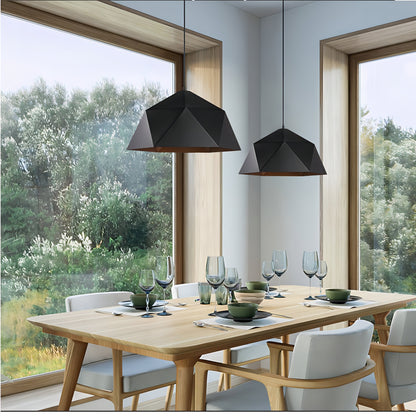 Makai  - Hanging Geodesic Dome Multi Edge Pendant Ceiling Light