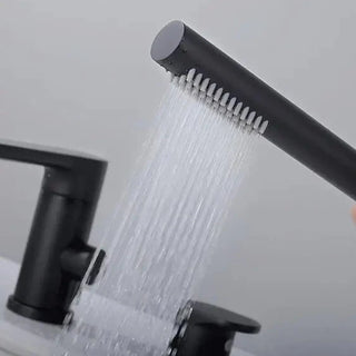 Verania - Modern 4 Piece Bathtub Tap Set with Handheld Shower