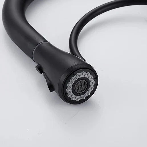 Redman - Solid Brass Pull Out Crane Deck Mounted Single Lever Kitchen Tap