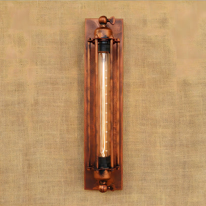 Alfonso - Vintage Black Rustic Wall Light With Filament Bulb