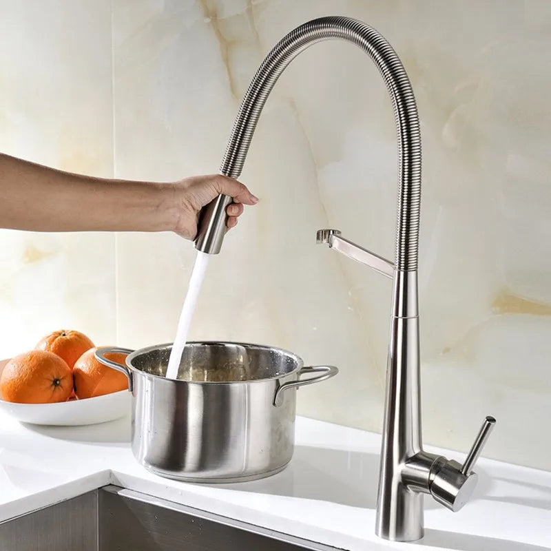 Dajuan - Swivel Spring Pull Down Sprayer Kitchen Mixer Tap