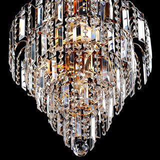 Gustavo - Crystal Shaped Glass Multi-Tier Round Ceiling Light Chandelier