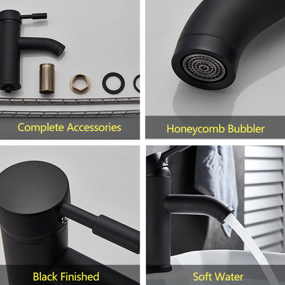 Siljia - Modern Straight Hot/Cold Mixer Basin Tap