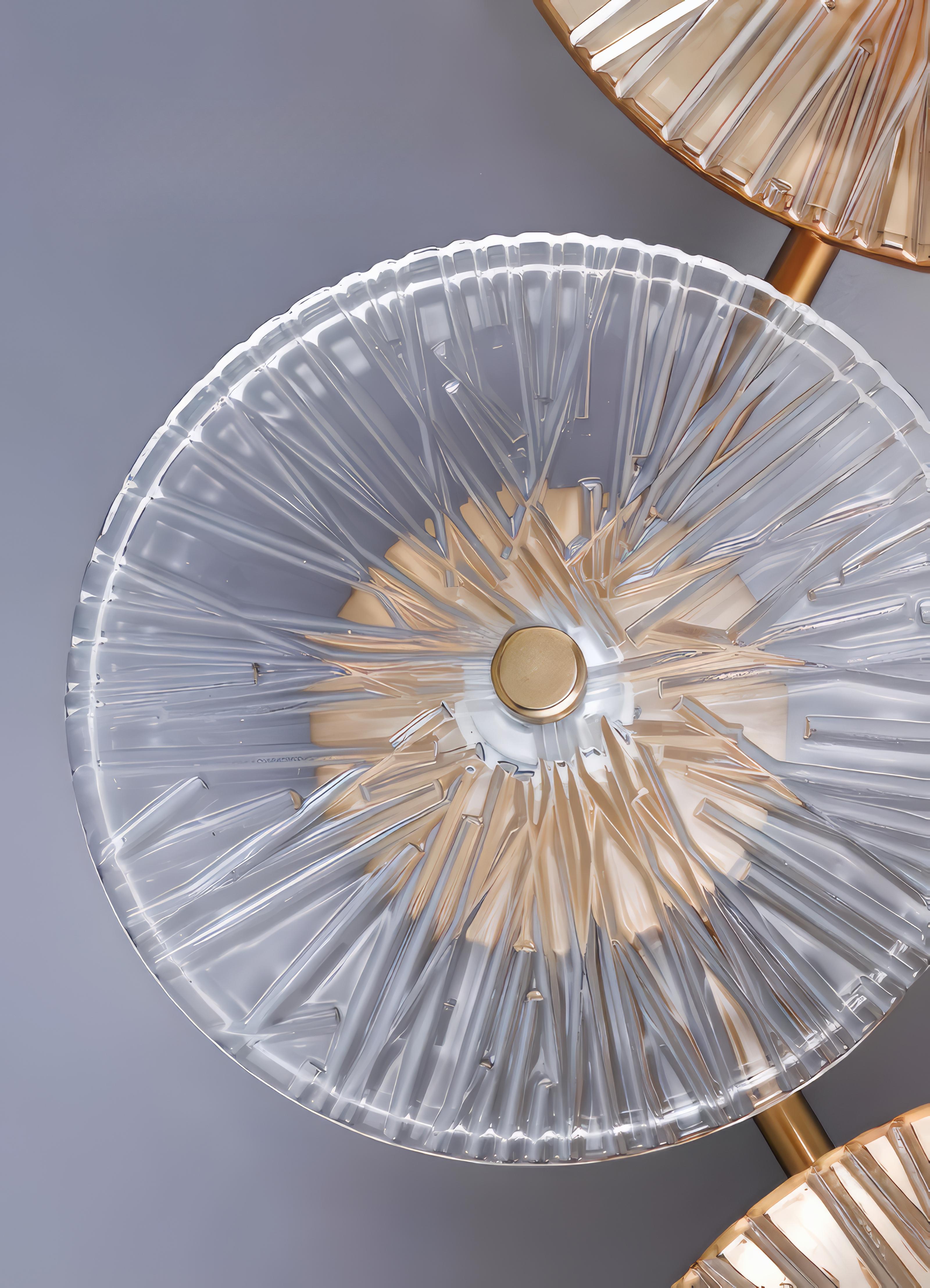 FKL - Modern Round Crystal Wall Lamp